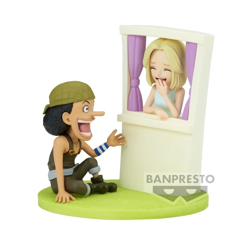 One piece – world collectable figure log stories – usopp & kaya Figurine