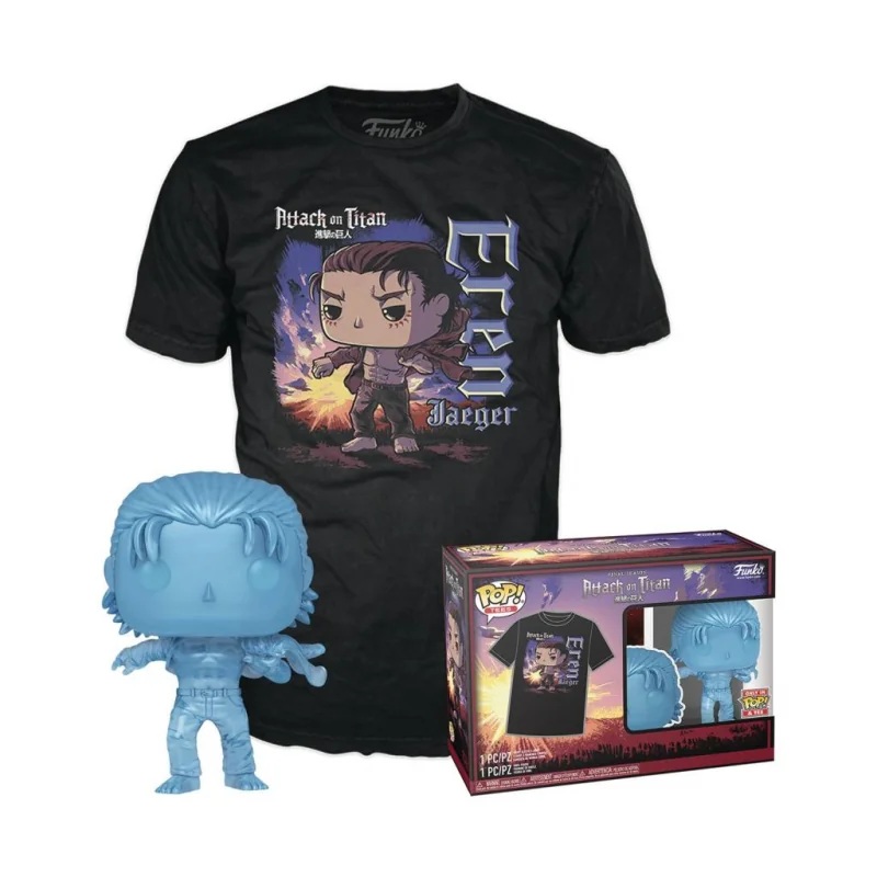 AOT S5 – Booble Head POP N 1321 – Eren With Marks +T-shirt (XL) Pop figures