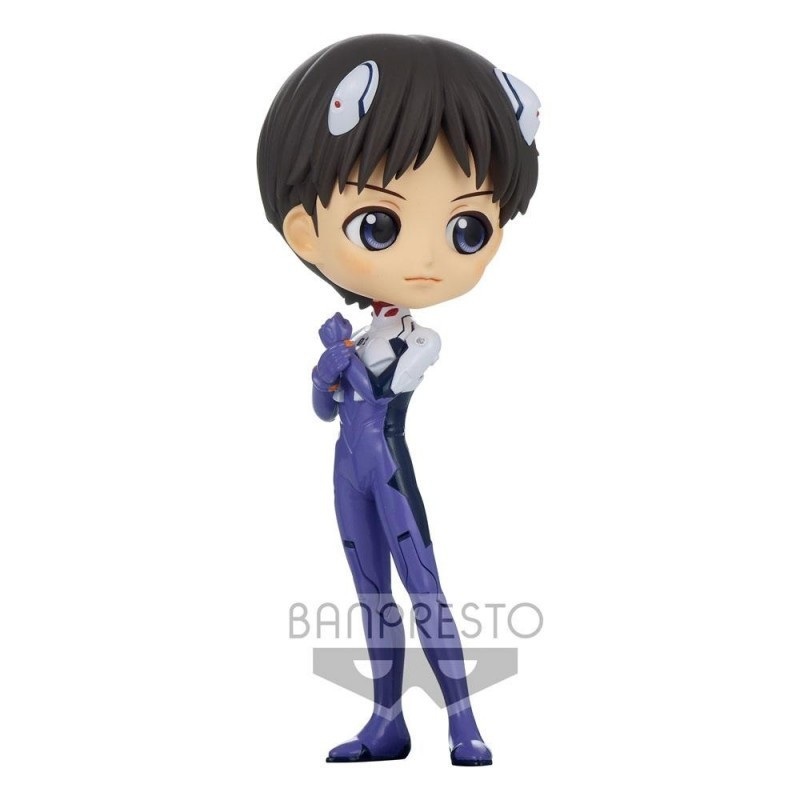 Evangelion New Theatrical Ed. Shinji Ikari Plug Suit Q Posket Action Figure Ver. B Figurine