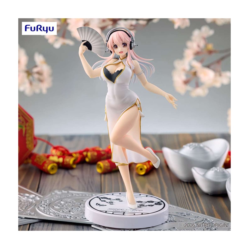 Super Sonico – White China Dress Trio-try-it Fig Figurine
