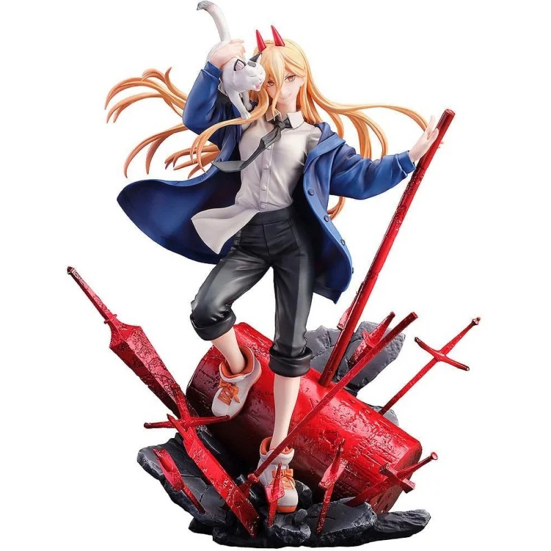 CHAINSAW MAN – Power & Meowy – 28cm by Sega Figurine