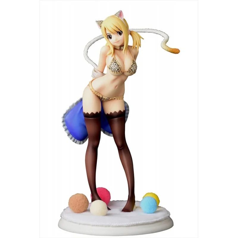 Fairy Tail 1/6 Lucy Heartfilia – Leopard print CAT Engraving_Style 25 cm Figurine