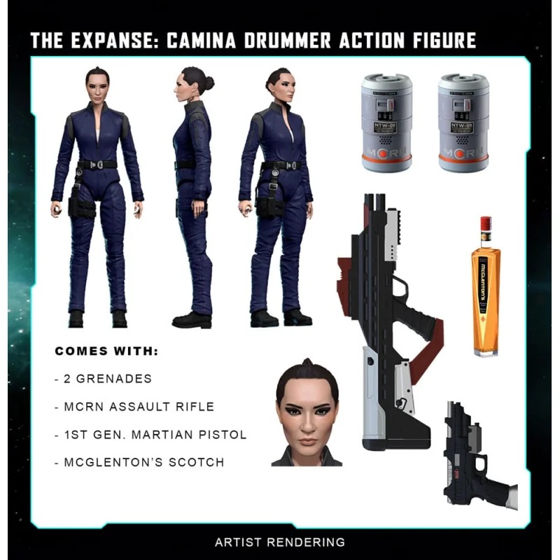 The Expanse Camina Drummer figure 20 cm Action figure