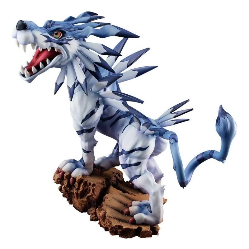 Digimon Adventure GEM Precious Series PVC Statue Garurumon Battle Ver. 28cm Figurine
