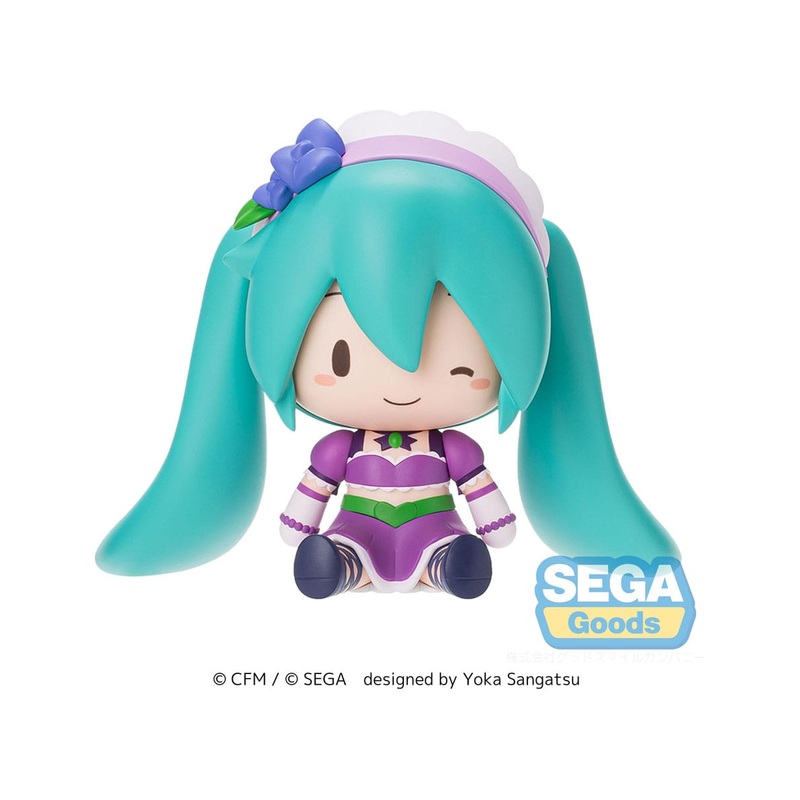 Character Vocal Series 01: Hatsune Miku – Fuwa Petit Chibi figure Hatsune Miku x Love and Berry Dress Up and Dance! Sparkly Purp