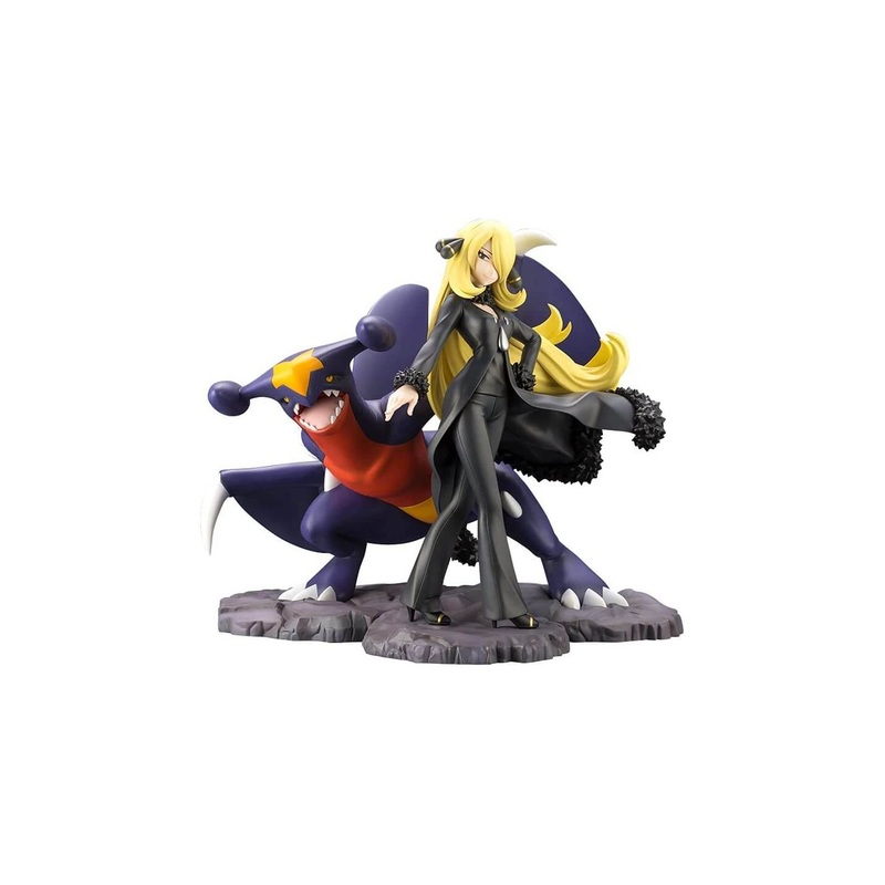 KOTOBUKIYA ARTFX J Pokemon Series – Cynthia with Garchomp Figure
