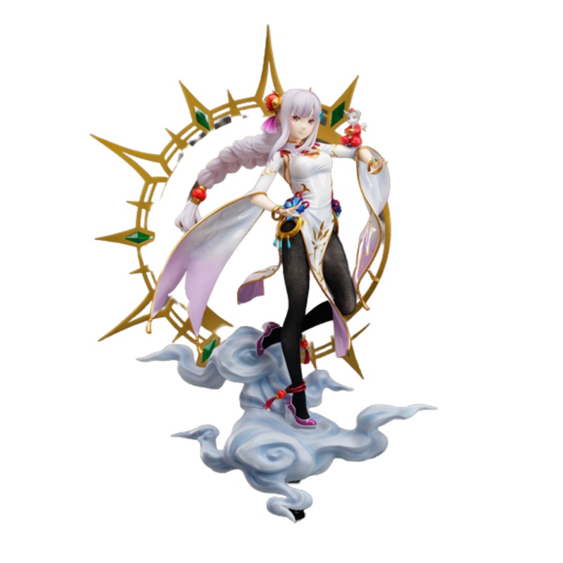 Re:Zero kara Hajimeru Isekai Seikatsu – Emilia – Puck – F:Nex – 1/7 – China Dress Ver. (FuRyu)