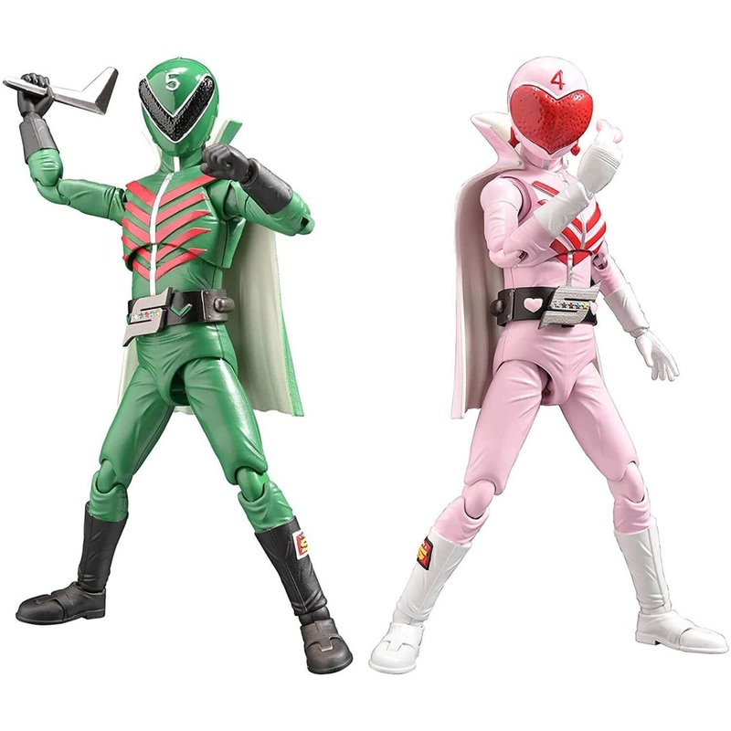 Evolution Toy – Hero Action Figure Series -Toei Ver. – Himitsu Sentai Gorenger – Momoranger & Midoranger Figure