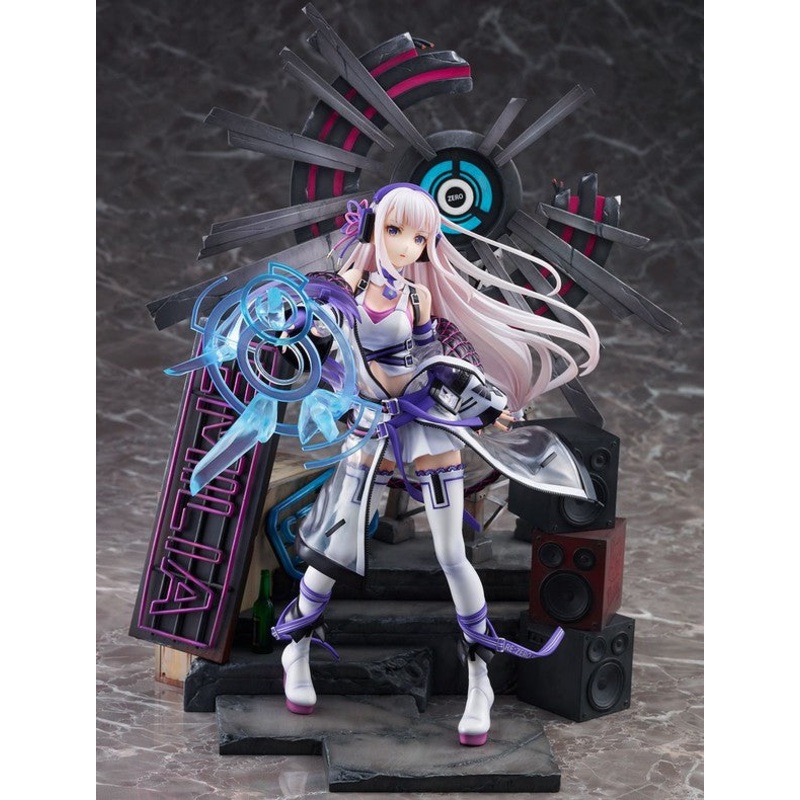 Re:Zero kara Hajimeru Isekai Seikatsu – Emilia – Shibuya Scramble Figure – 1/7 – Neon City Ver. (Alpha Satellite, eStream)