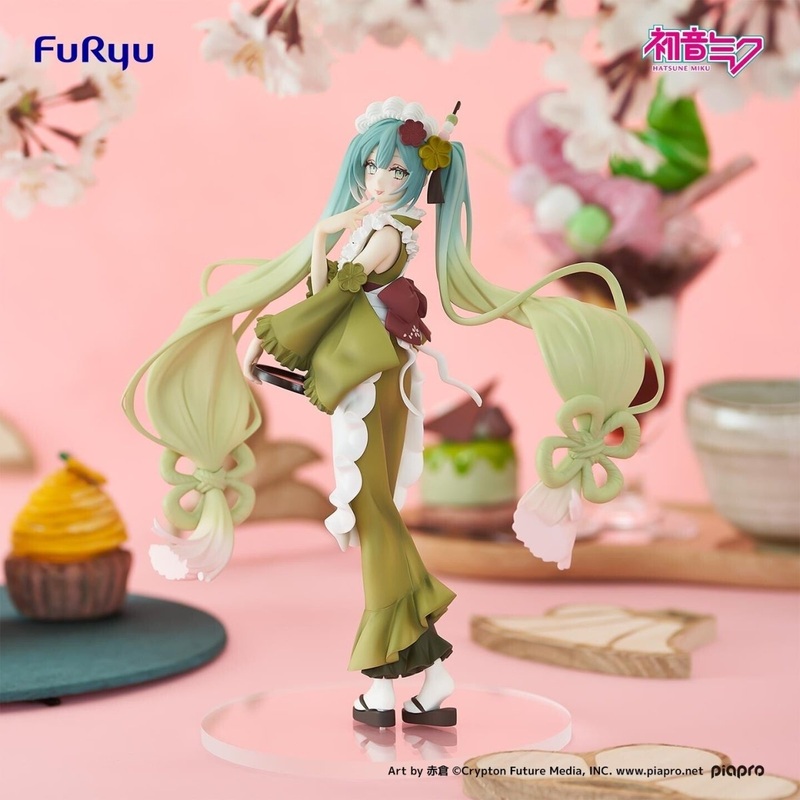 Piapro Characters – Hatsune Miku – Exceed Creative Figure – Sweet Sweets – Matcha Parfait (FuRyu)