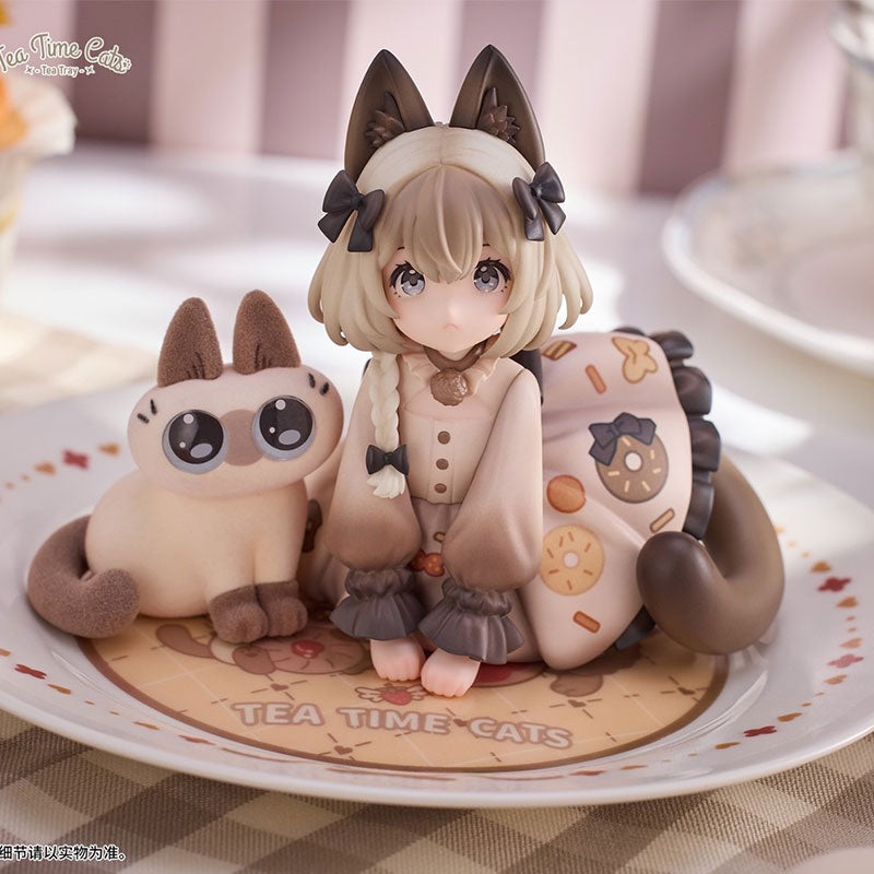 [Pre-Order] Ribose Decorated Life Collection Tea Time Cats x Siamese Cat Azuki-san Friendship Collaboration Set