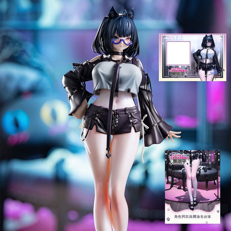 [Pre-Order] DK Studio Kurochako is Having Trouble Choosing Stockings in the Fitting Room 1/6 Scale Figure