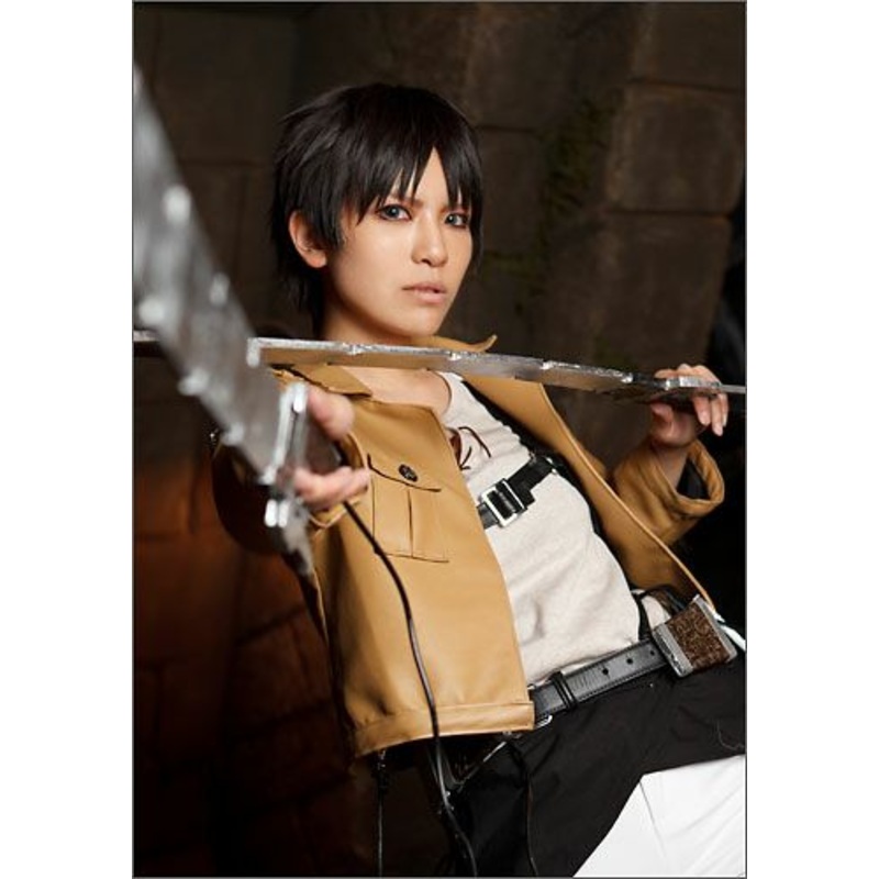 Attack on Titan Eren Yeager style cosplay wig