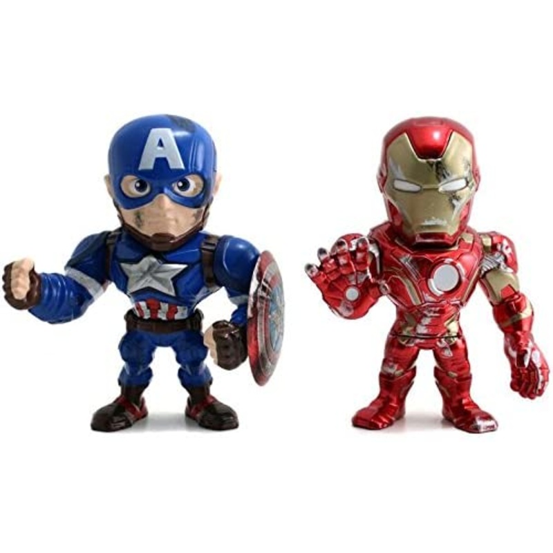 Metals Marvel 4 inch Movie Twin Pack – Captain America Ironman (M51)