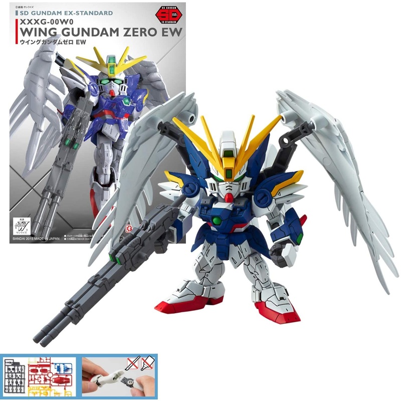 SD Gundam EX-Standard Wing Gundam Zero EW Plastic Model